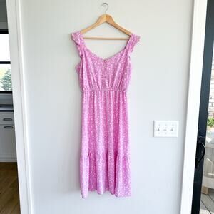 Steve Madden BB Dakota Petal Heart Sleeveless Sundress Pink S